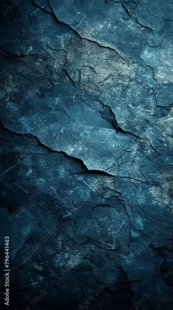 b'Blue cracked rock texture background' b'Blue cracked rock texture background'
