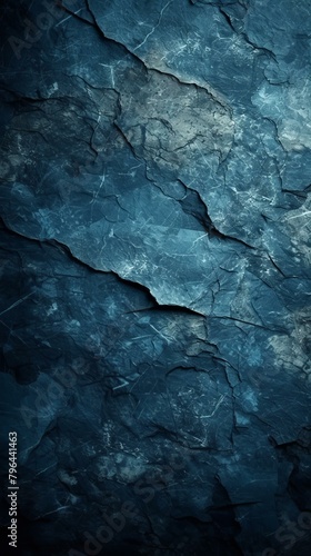 b'Blue cracked rock texture background' photo