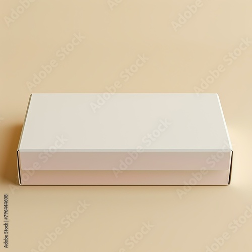 b'Light peach product box on peach background'