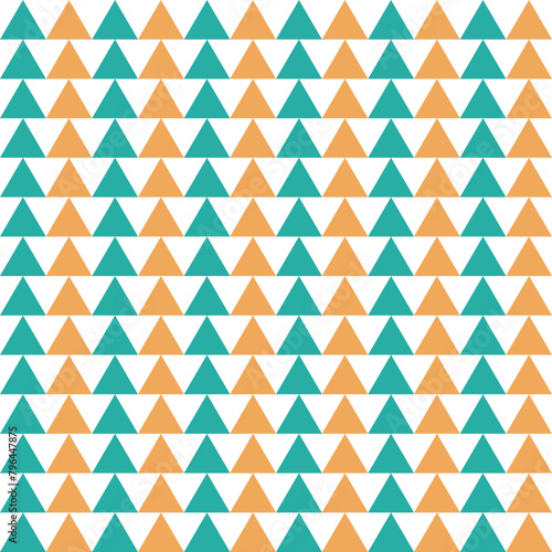 Seamless pattern with triangles on white background