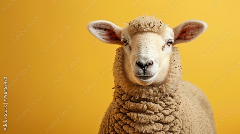 Fototapeta premium Close-up portrait of a sheep