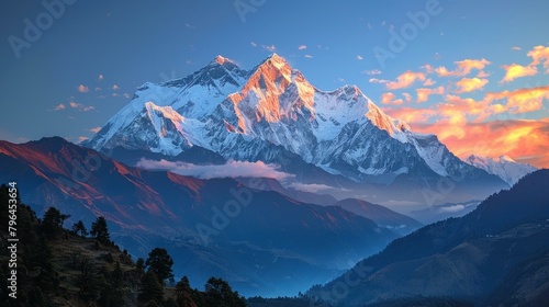 b'Mount Everest, the highest mountain in the world, is located in the Himalayas.'