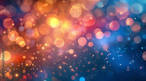 b'Colorful bokeh background with warm and cool colors'