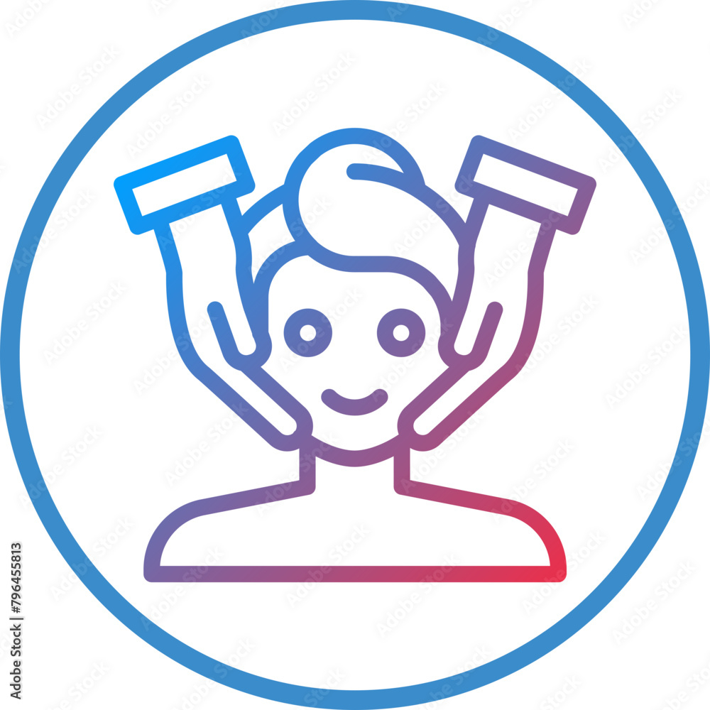 Obraz premium Facial Treatment Icon Style