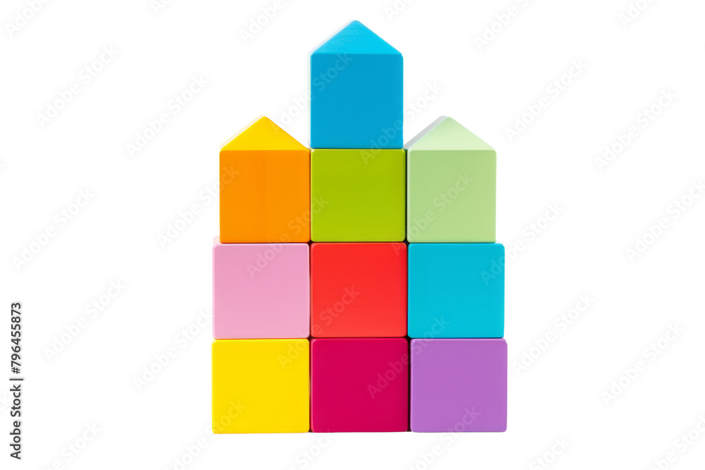 Rainbow Tower of Creativity. On a White or Clear Surface PNG Transparent Background. Rainbow Tower of Creativity. On a White or Clear Surface PNG Transparent Background.