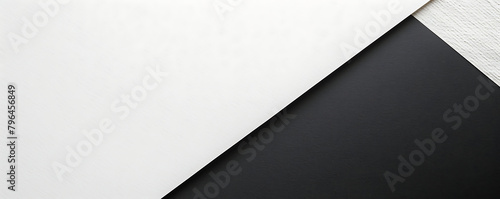 White paper minimalistic presentation background. Top view  flat lay with copy space for text