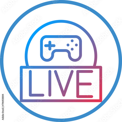 Live Gaming Icon Style