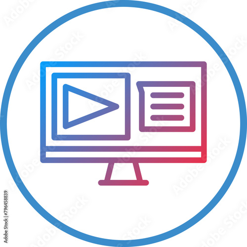 Live Lecture Icon Style