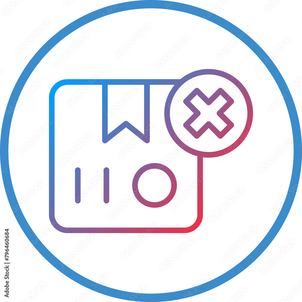 Delivery Cancelled Icon Style Delivery Cancelled Icon Style