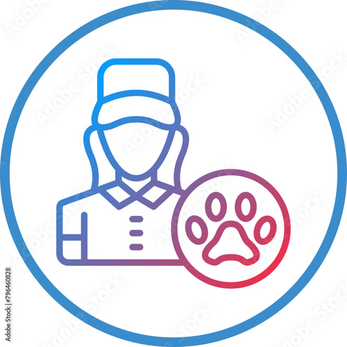 Animal Handler Female Icon Style