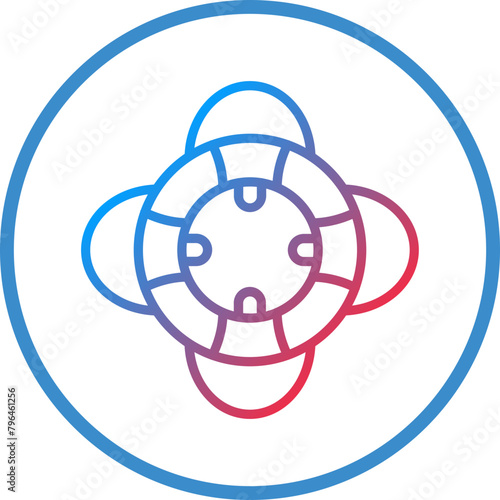 Life Preserver Icon Style