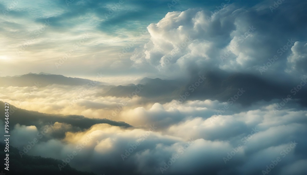 foggy wallpaper artwork of clouds in the sky