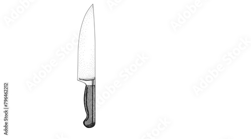 Chefs knife isolated vector