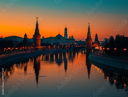  "Moscow Kremlin at Dusk"