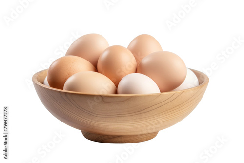 Symphony of Eggs. On a White or Clear Surface PNG Transparent Background.