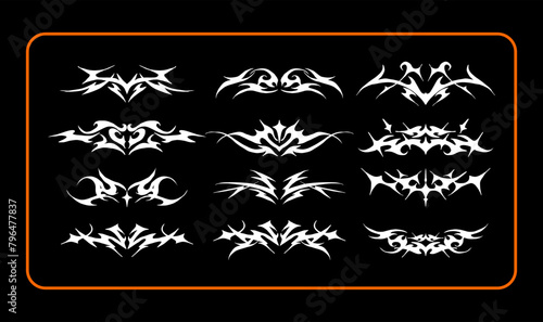 set of tribal elements