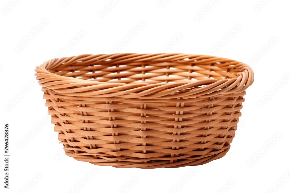 The Enigmatic Dance of the Wicker Basket. On a White or Clear Surface PNG Transparent Background.