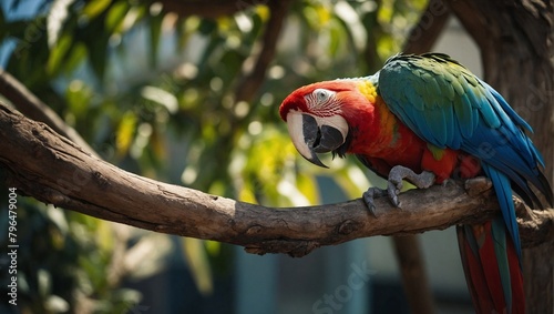red and yellow macaw