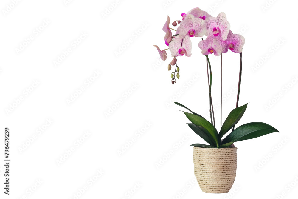 Orchid Plants Bring Grace On Transparent Background.