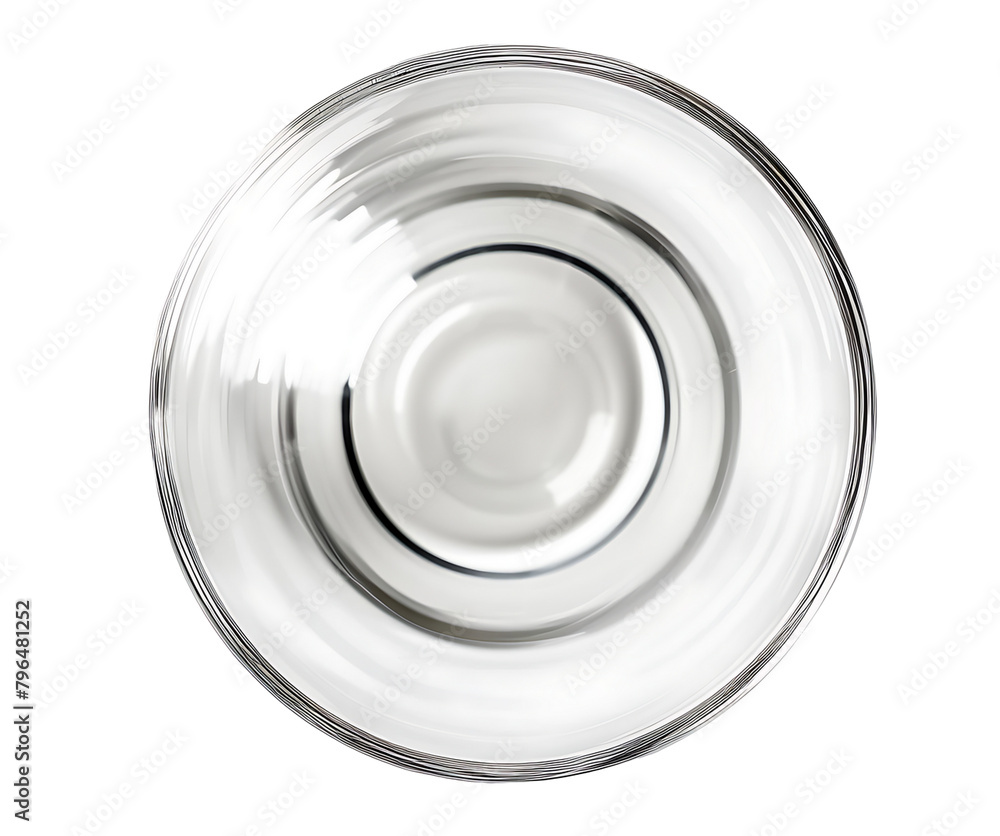Empty wine glass cup isolated on white, top view Empty wine glass cup isolated on white, top view