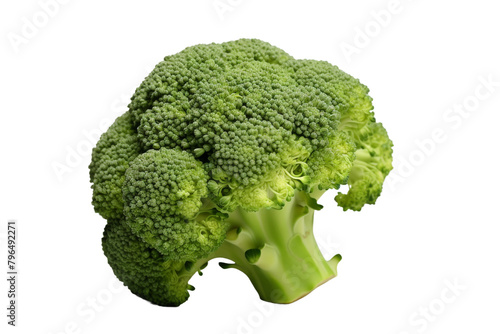 The Dancing Broccoli. On a White or Clear Surface PNG Transparent Background.