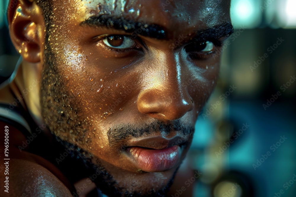 The image showcases a man's ear and neck muscles, which could symbolize listening or reflection The image showcases a man's ear and neck muscles, which could symbolize listening or reflection