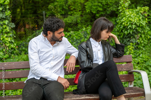 Woman crying for her partner