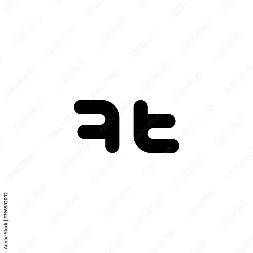 combination letter in black color combination letter in black color