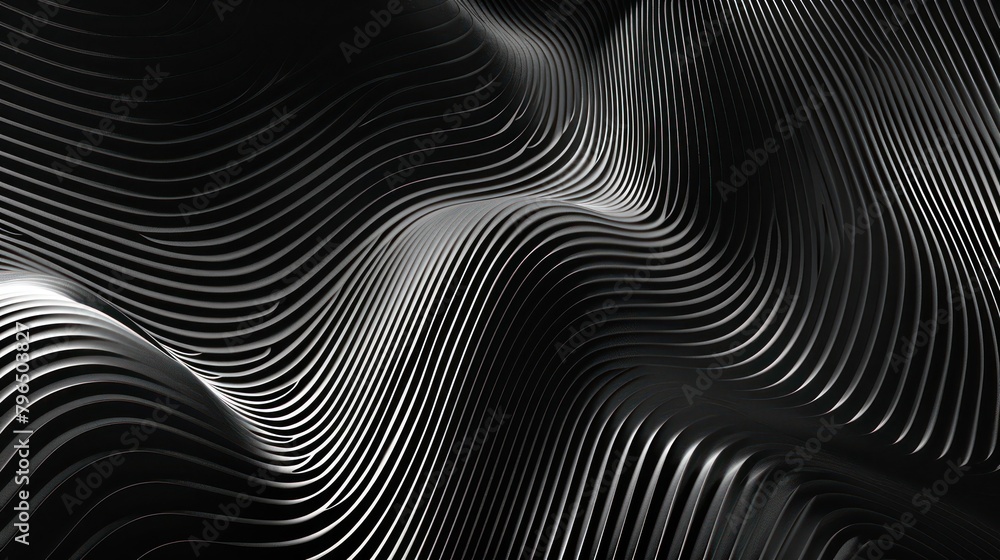 Dark black glossy carbon fiber background wave flowy Dark black glossy carbon fiber background wave flowy