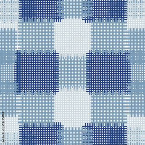 Abstract multicolor seamless chaotic pattern with urban geometric elements. Above the picture are placed concentric rounded squares.