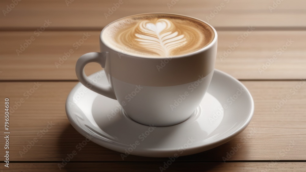 cup of coffee on wooden table cup of coffee on wooden table
