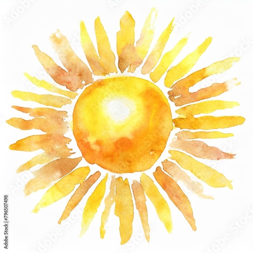 Namalowane słońce ilustracja