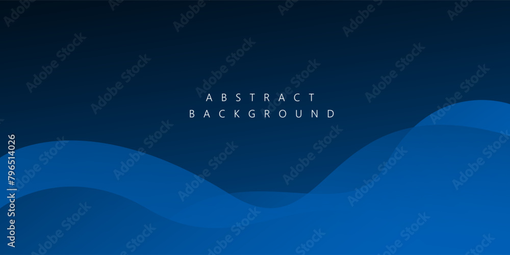 Blue wave layer overlaps modern abstract background for template design. Vector illustration Blue wave layer overlaps modern abstract background for template design. Vector illustration