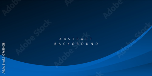 Blue wave layer modern abstract background for template design. Vector illustration	