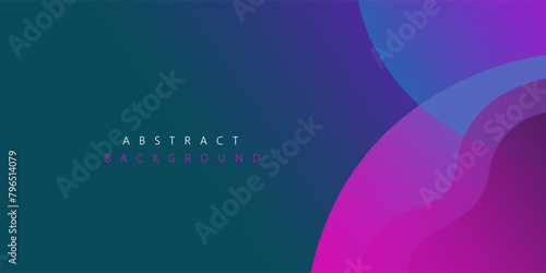 Purple and blue gradient wave modern background for corporate concept, template, poster, brochure, website, flyer design. Vector illustration photo