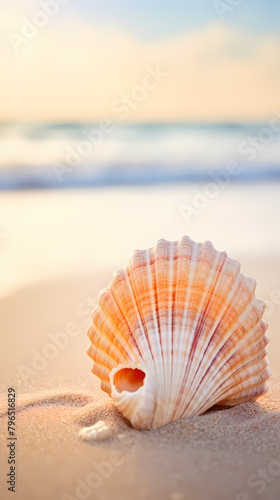 Beautiful shells on the beach