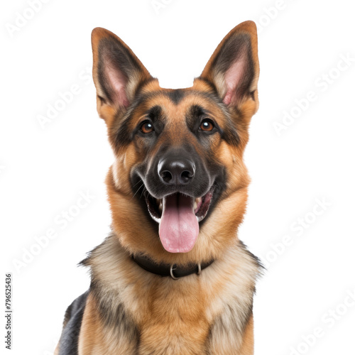 dog looking isolated on white