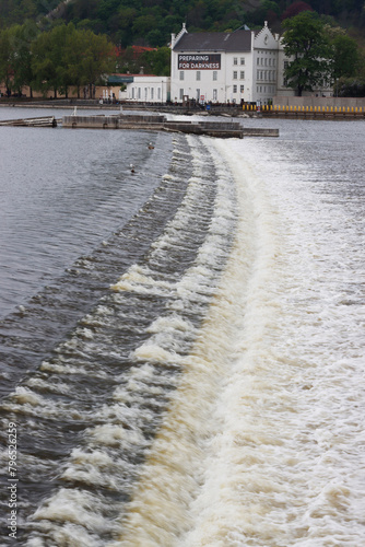 Vtlava river in Prague, Czech Republic photo