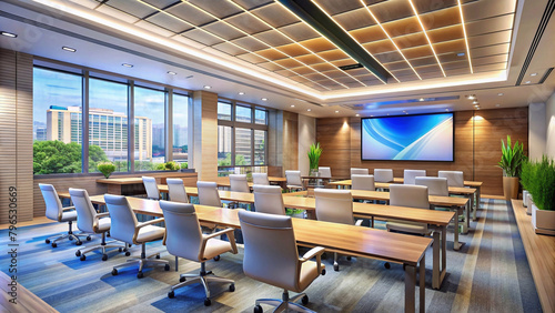 The seminar rooms are modernly decorated, clean and comfortable.