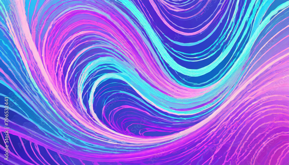 Purple and blue swirls, abstract wavy background. Flowing lines. Purple and blue swirls, abstract wavy background. Flowing lines.