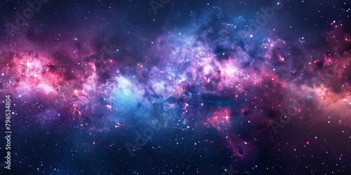 A galaxy of stars with a purple hue