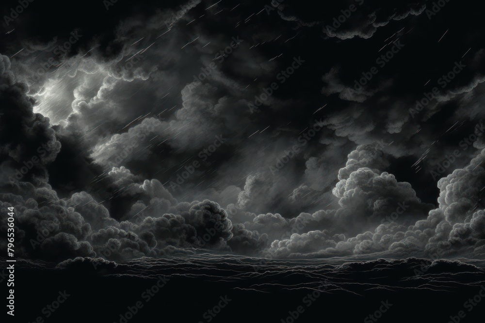 Clouds thunderstorm nature black.