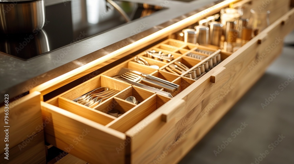 Integrate built-in storage solutions to maximize space efficiency. Integrate built-in storage solutions to maximize space efficiency.