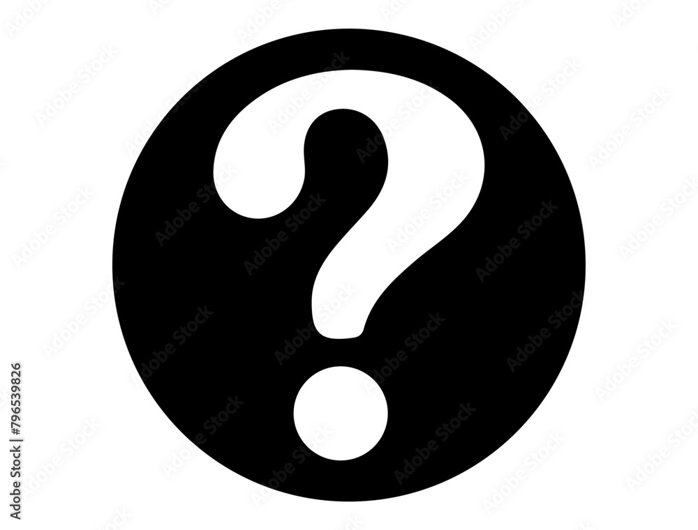 Question mark symbol silhouette vector art Question mark symbol silhouette vector art