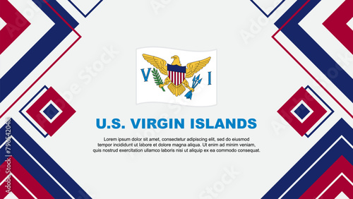 Wallpaper Mural U.S. Virgin Islands Flag Abstract Background Design Template. U.S. Virgin Islands Independence Day Banner Wallpaper Vector Illustration. U.S. Virgin Islands Background Torontodigital.ca