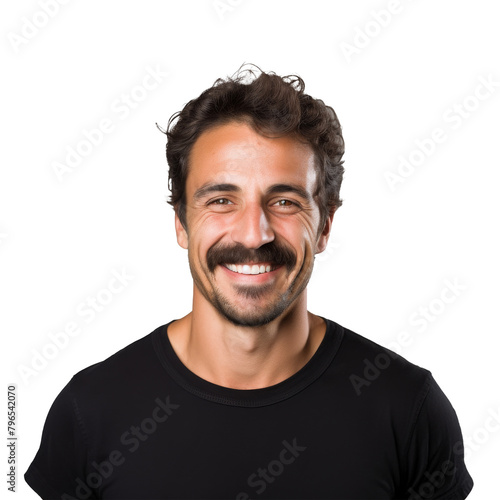 Smiling Man with T-Shirt Portrait