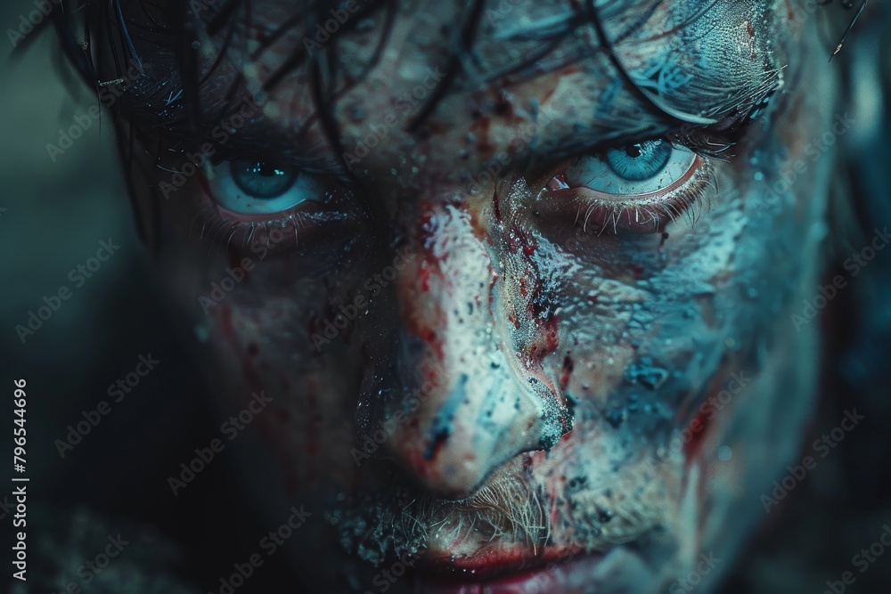 An intriguing close-up shot that captures the intricate details with a blurred focus, drawing attention to the statue's artistry An intriguing close-up shot that captures the intricate details with a blurred focus, drawing attention to the statue's artistry