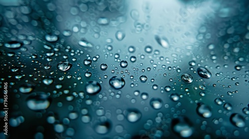 Wallpaper Mural  close-up picture of raindrops on window Torontodigital.ca