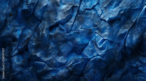 The image is dark blue with a bumpy texture.

 photo