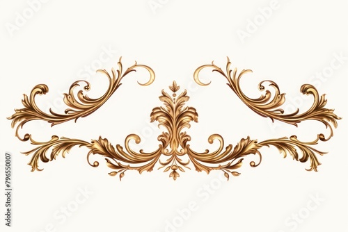 Ornament frame graphics pattern gold.